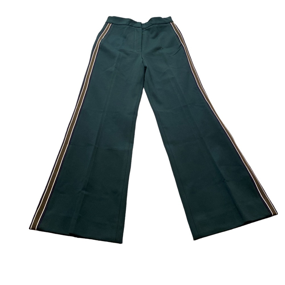 Sandro Paris Women's Side Stripe Pant, green, US 34, NWT, $150